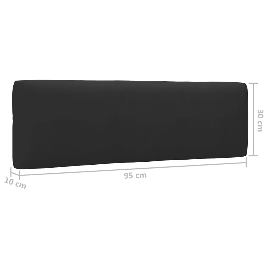 Canapé d'angle palette de jardin Gris Bois de pin imprégné - 10