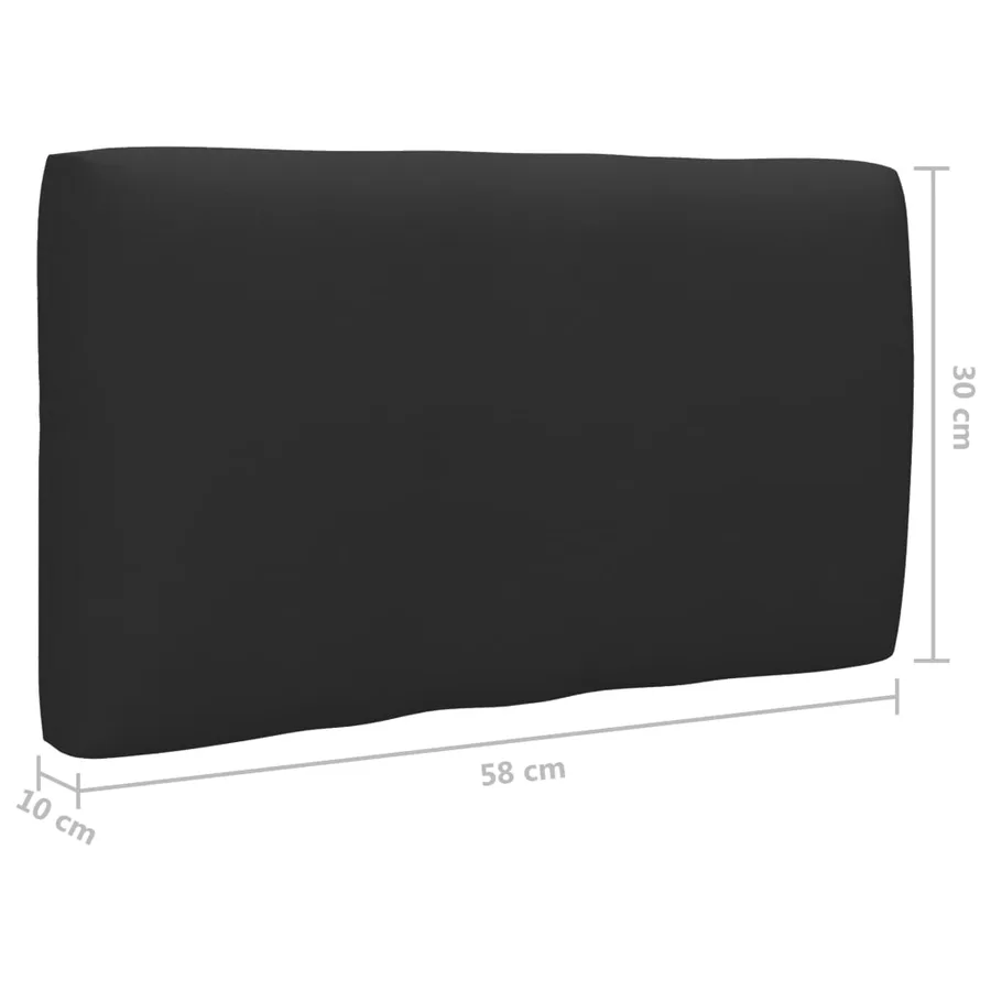 Canapé d'angle palette de jardin Gris Bois de pin imprégné - 9