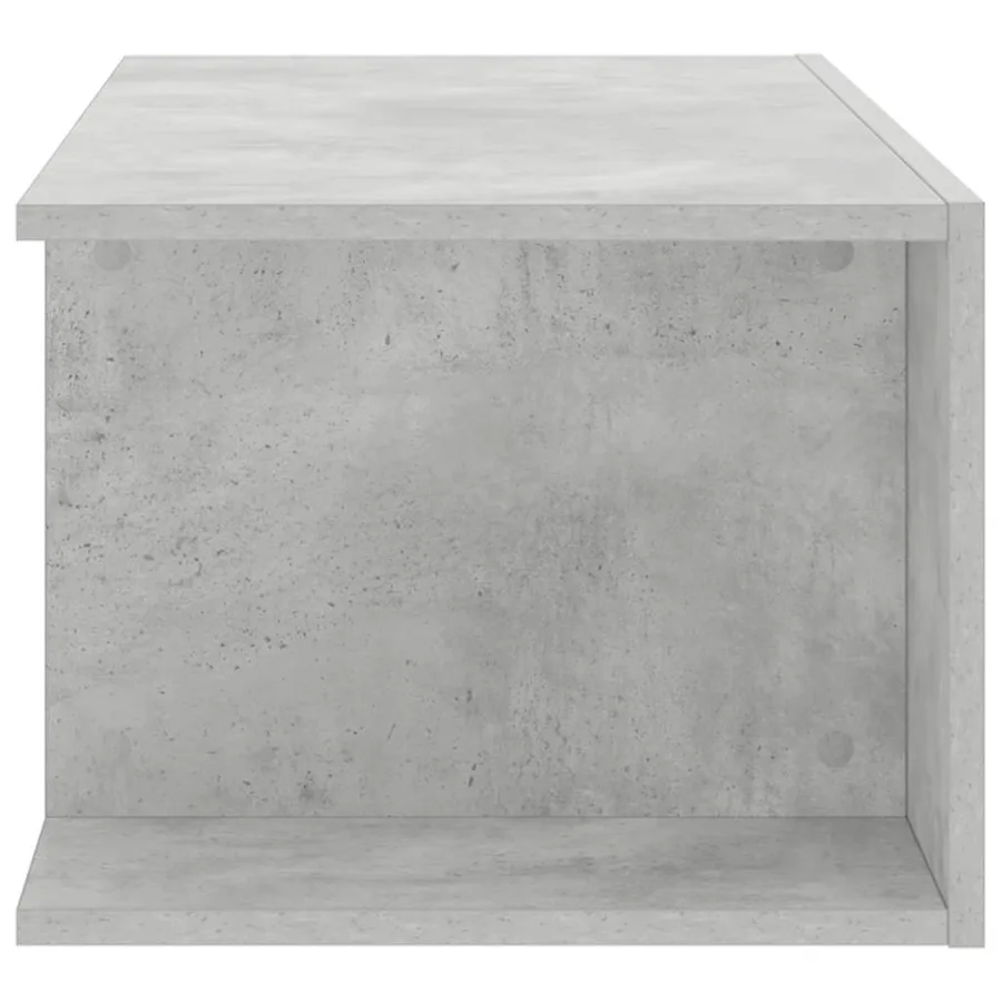 Meuble TV avec lumières LED gris béton 90x39x30 cm - 6