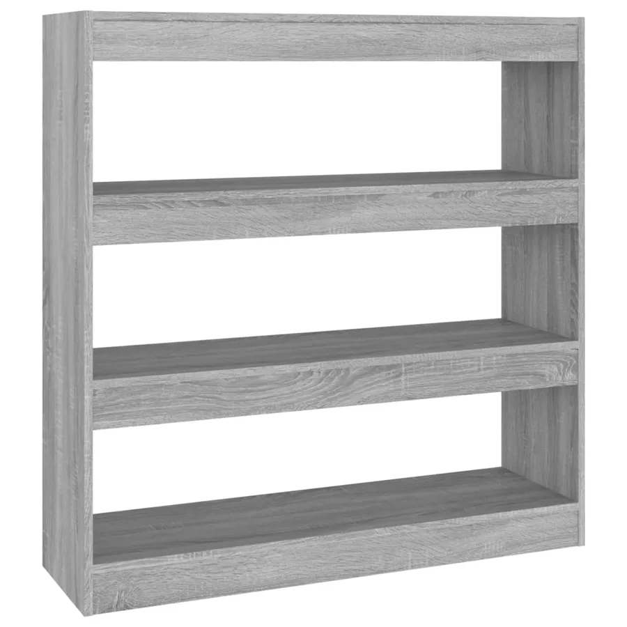 Bibliothèque/Séparateur de pièce sonoma gris 100x30x103 cm - 2