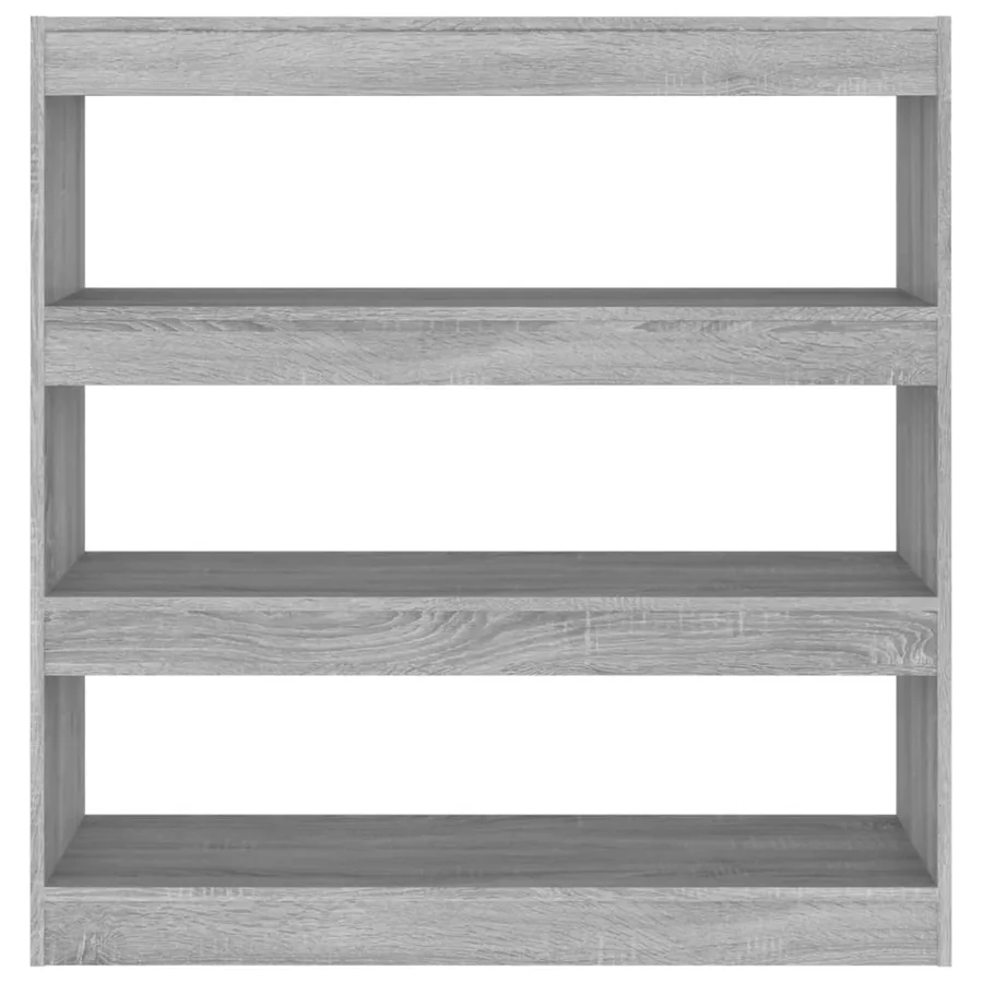 Bibliothèque/Séparateur de pièce sonoma gris 100x30x103 cm - 3