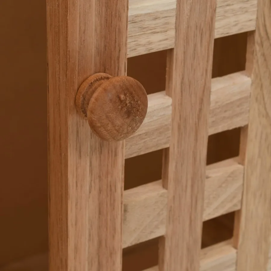 Armoire pour lavabo Bois de noyer massif 66x29x61 cm - 4