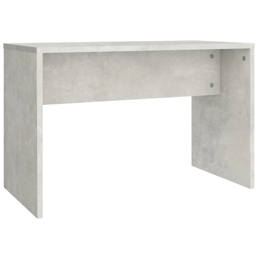 Tabouret de toilette Gris béton 70x35x45 cm Bois d'ingénierie - 2