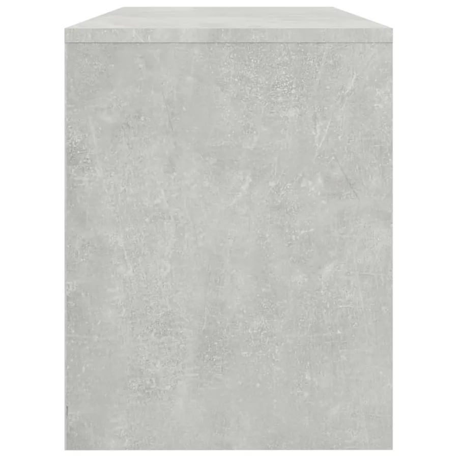 Tabouret de toilette Gris béton 70x35x45 cm Bois d'ingénierie - 5