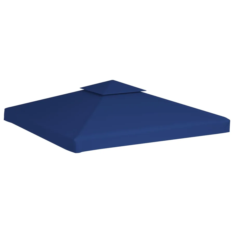 Recouvrement de remplacement d'auvent 310 g/m² 3x3 m Bleu foncé - 2