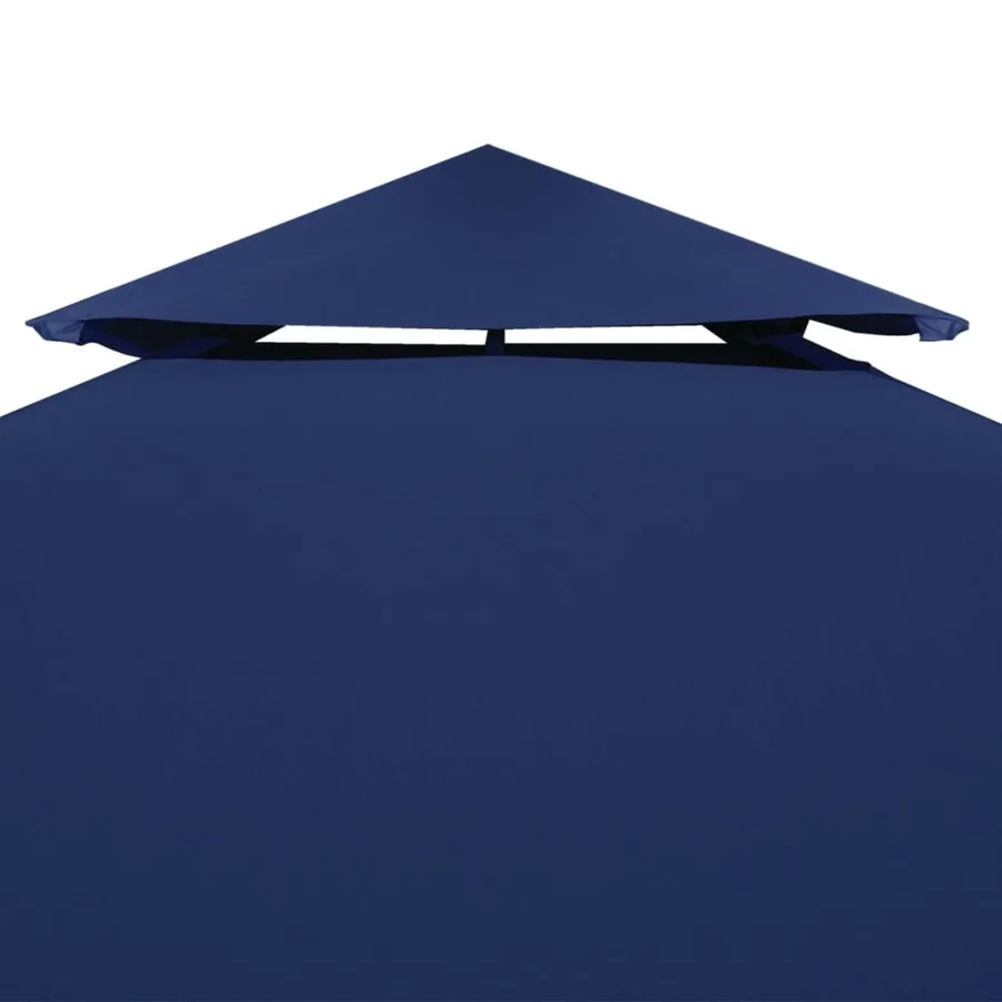 Recouvrement de remplacement d'auvent 310 g/m² 3x3 m Bleu foncé - 3
