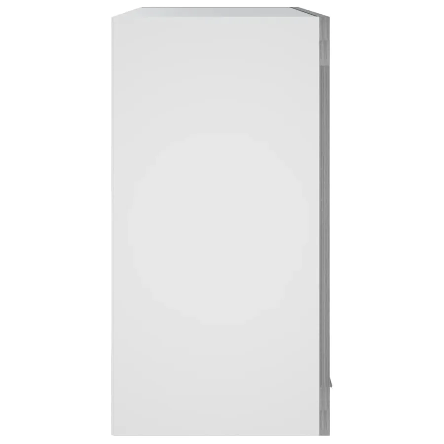 Vitrine suspendue "Lyon" Gris Sonoma 60 x 31 x 60 cm Bois d'ingénierie - 4