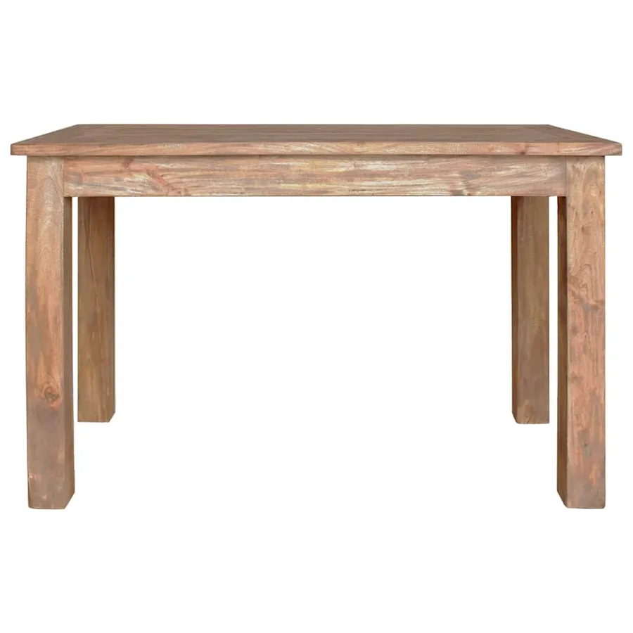 Table à manger bois d'acajou massif 120x60x77 cm - 3