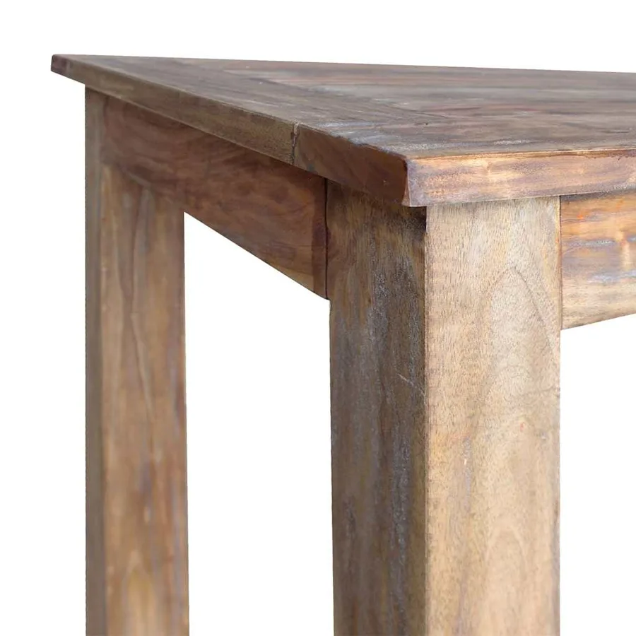 Table à manger bois d'acajou massif 120x60x77 cm - 5