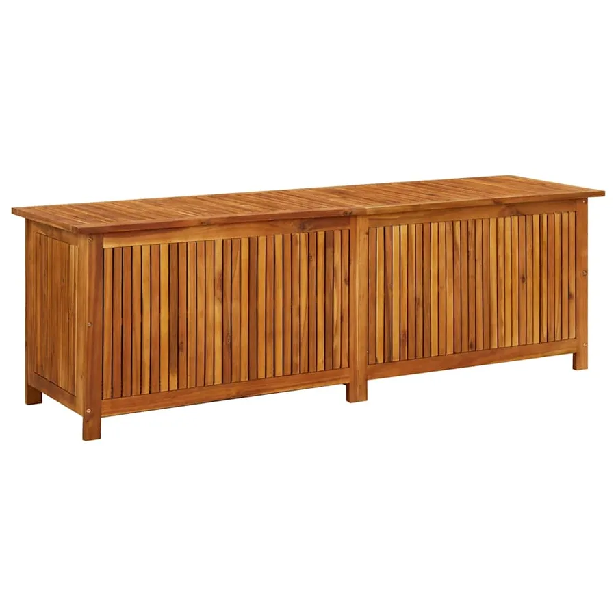 Boîte de rangement de jardin 175x50x58 cm Bois d'acacia solide - 2
