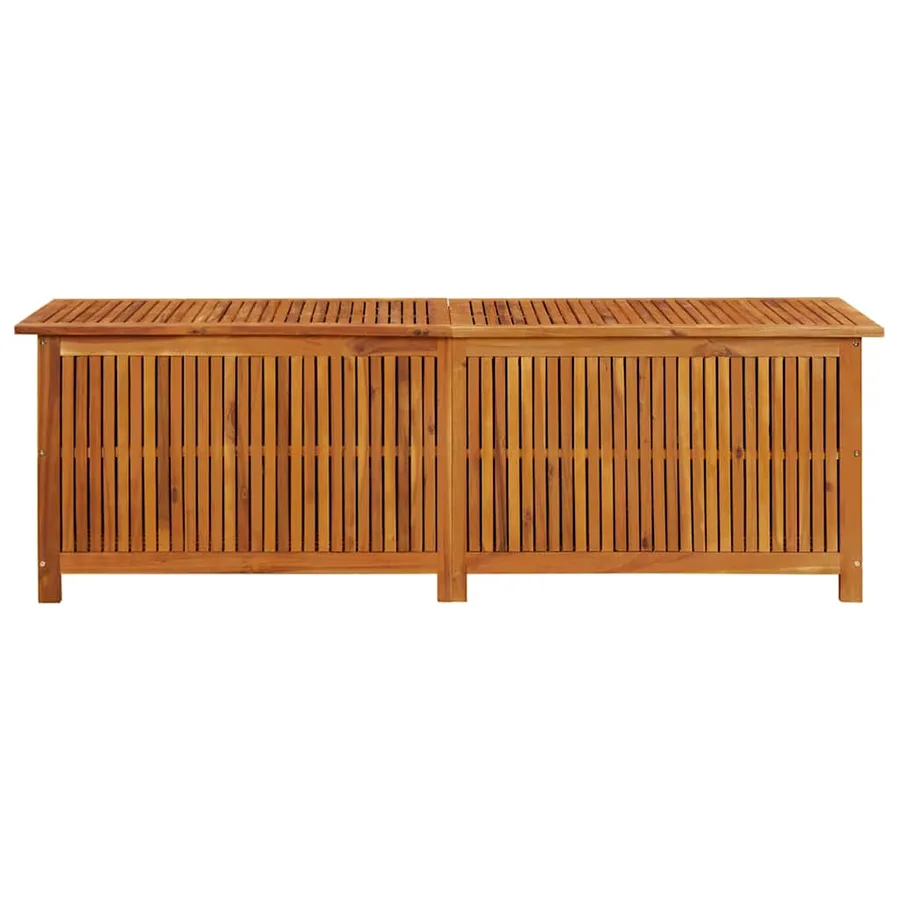 Boîte de rangement de jardin 175x50x58 cm Bois d'acacia solide - 4