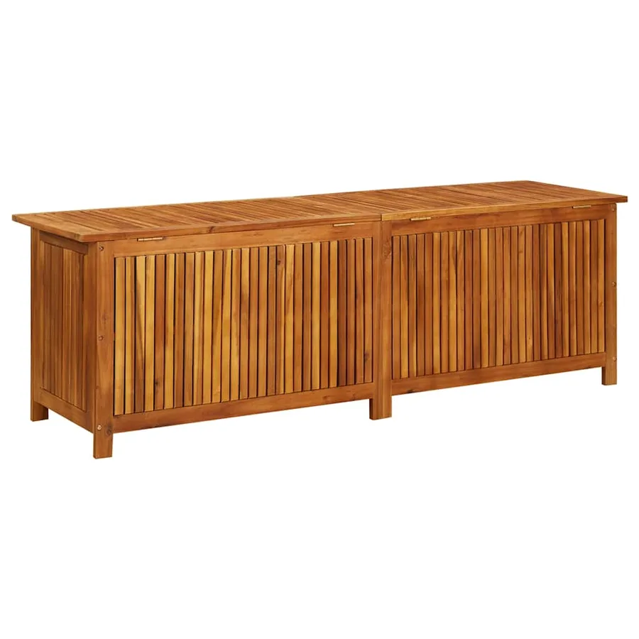 Boîte de rangement de jardin 175x50x58 cm Bois d'acacia solide - 6