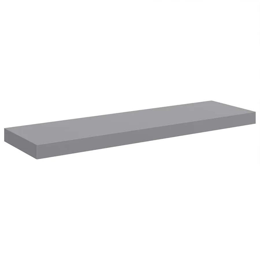 Étagère flottante murale gris 80x23,5x3,8 cm MDF - 2