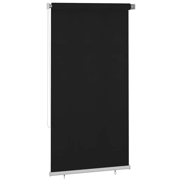 Store roulant d'extérieur 125 (l) x 230 (H) cm noir