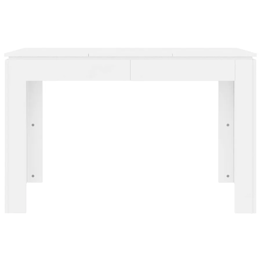 Table de salle à manger Blanc 120x60x76 cm Bois d'ingénierie - 4