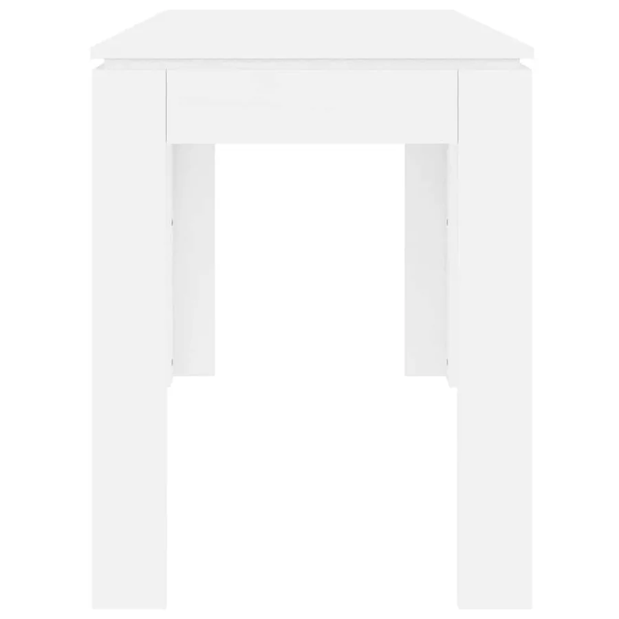 Table de salle à manger Blanc 120x60x76 cm Bois d'ingénierie - 5