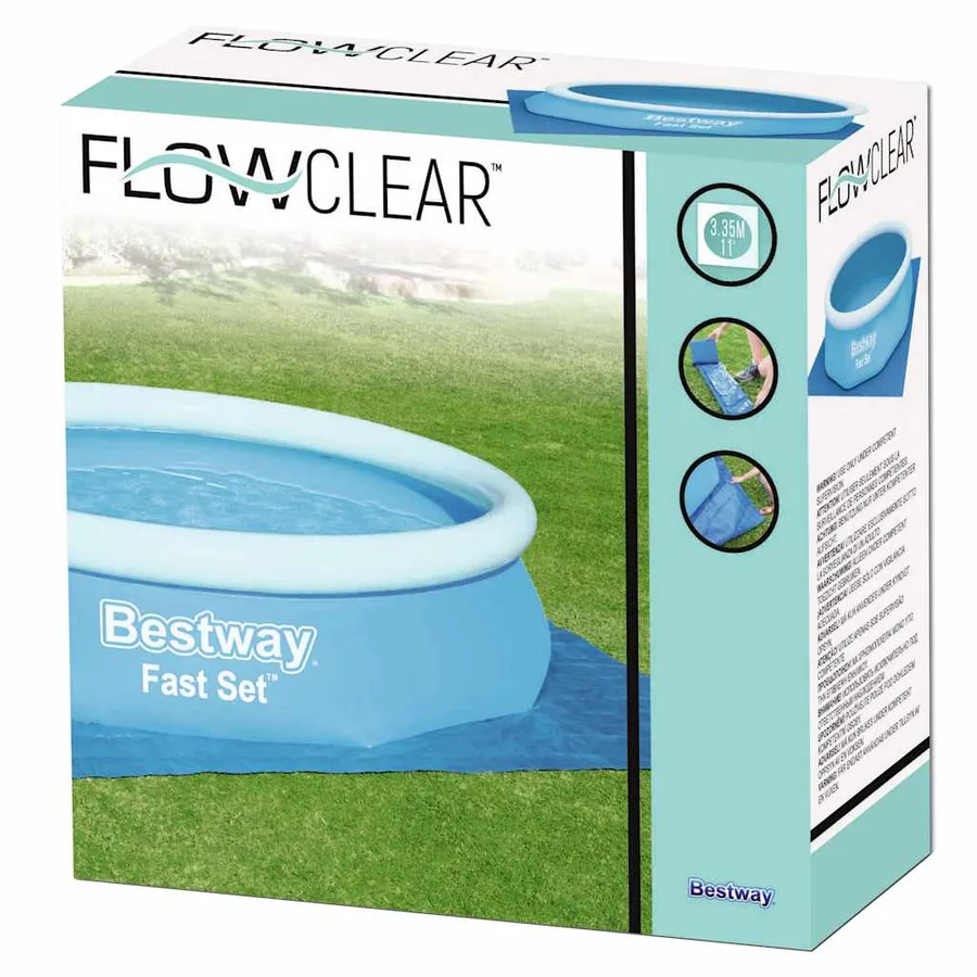 Bestway Tapis de sol pour piscine Flowclear 335x335 cm - 9