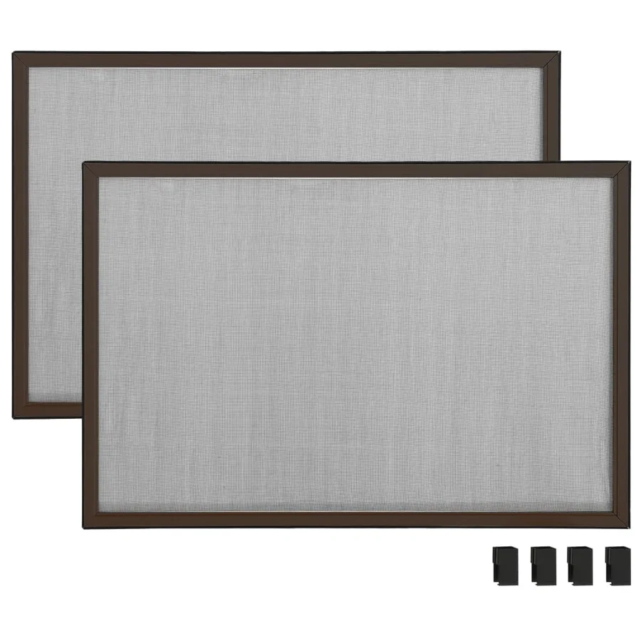 Moustiquaire extensible pour fenêtres Marron (75-143)x50 cm - 5