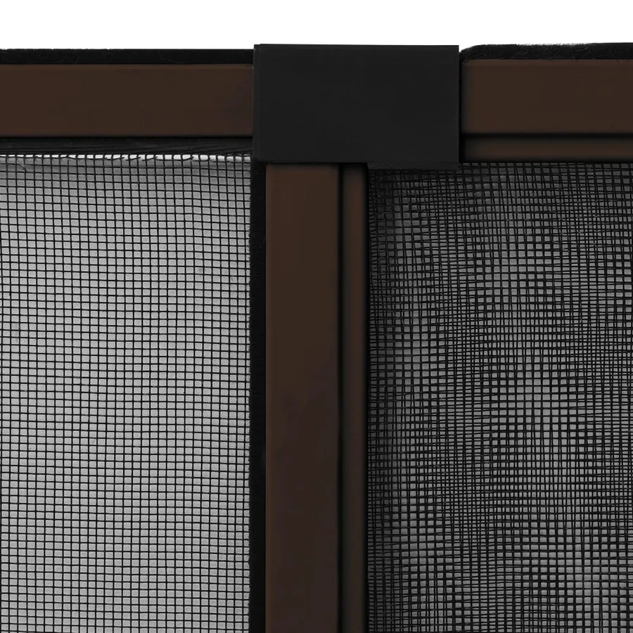 Moustiquaire extensible pour fenêtres Marron (75-143)x50 cm - 8