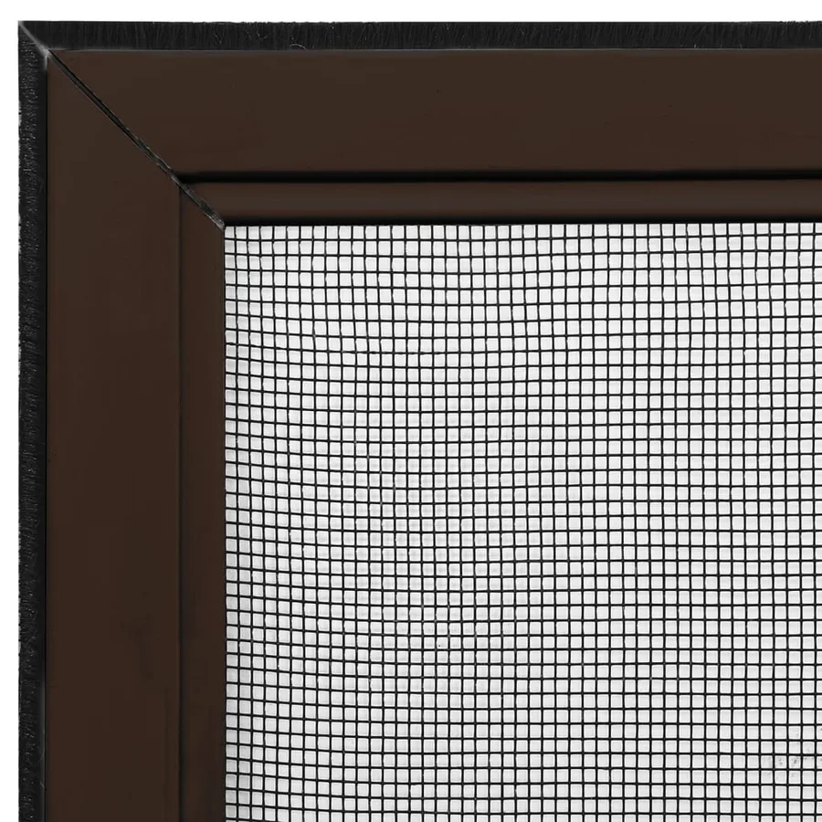 Moustiquaire extensible pour fenêtres Marron (75-143)x50 cm - 9
