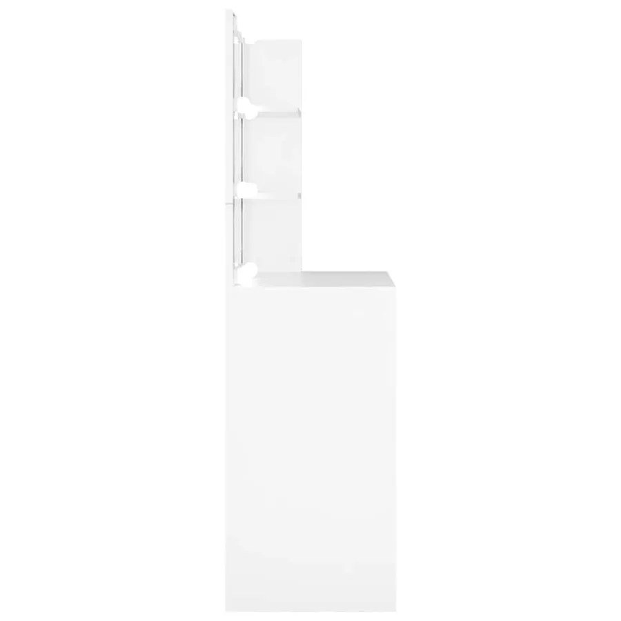 Coiffeuse avec LED Blanc 74,5x40x141 cm - 9