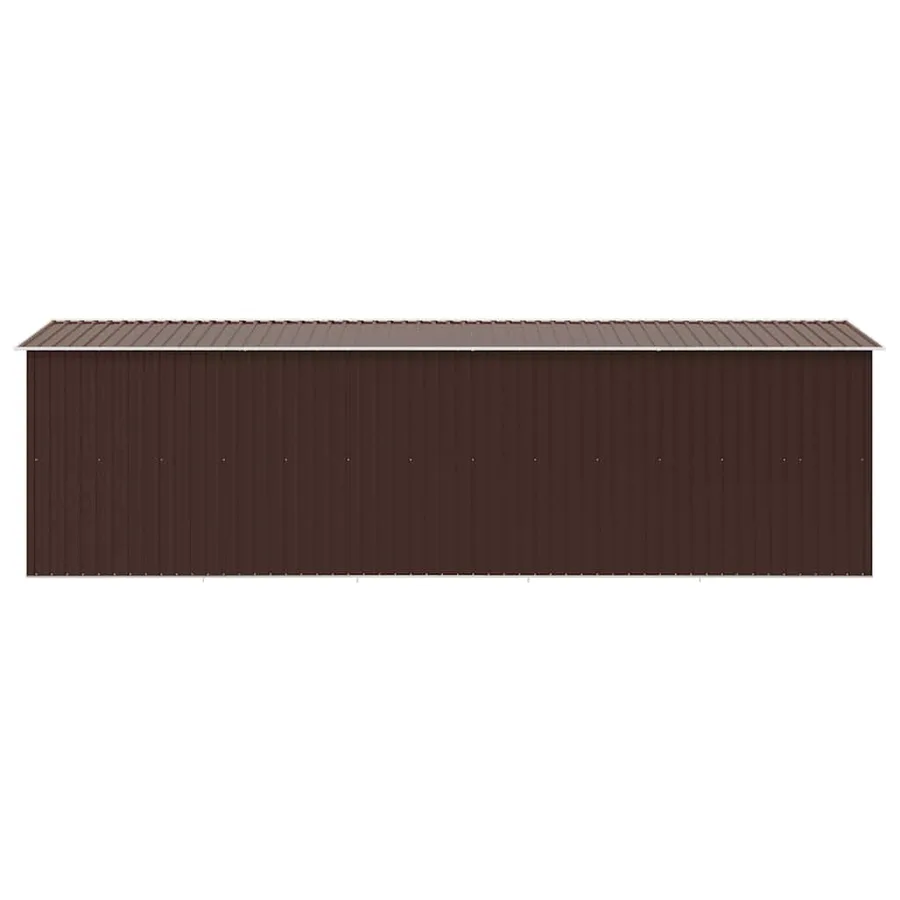 Abri de jardin 257x580x181 cm Métal Marron - 6