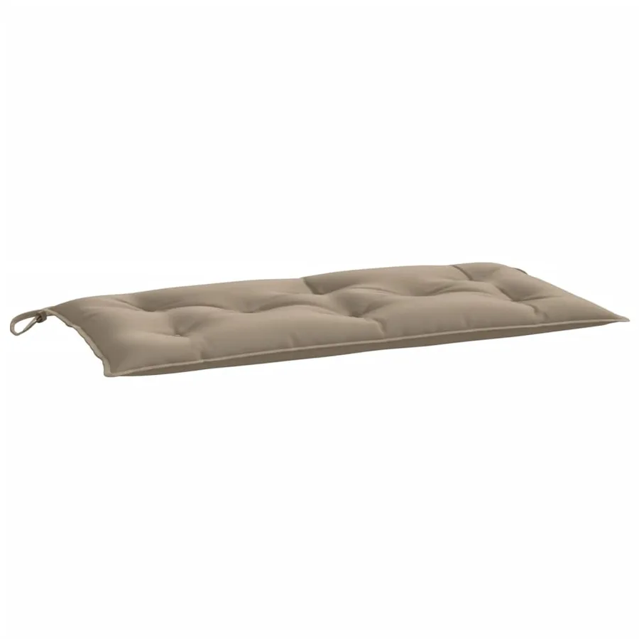 Coussins de banc jardin lot de 2 taupe 100x50x7 cm tissu Oxford - 4
