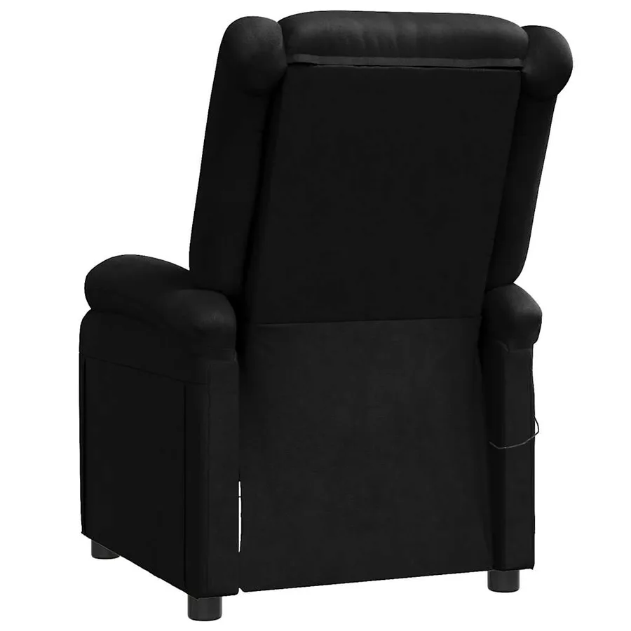 Fauteuil de massage Noir Similicuir - 5