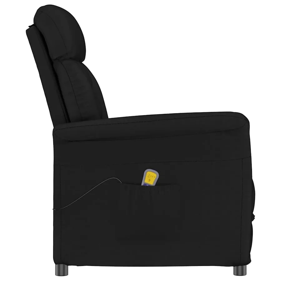 Chaise de massage Noir 96,5 x 70,5 x 95 cm Microfibre - 2