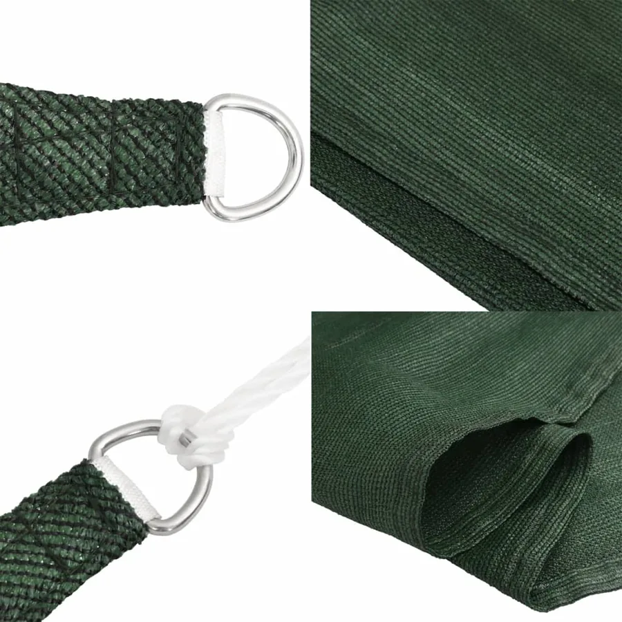 Voile d'ombrage 160 g/m² Vert foncé 2,5x4 m PEHD - 7