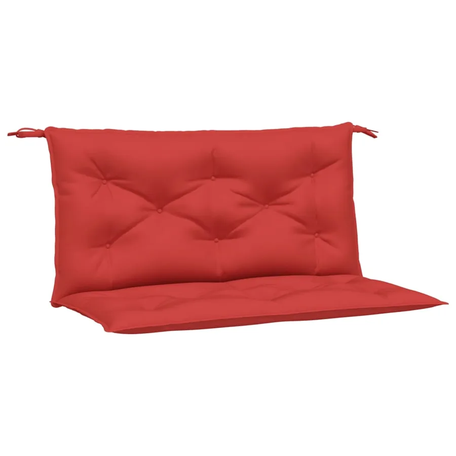 Coussins de banc jardin lot de 2 rouge 100x50x7 cm tissu Oxford - 2