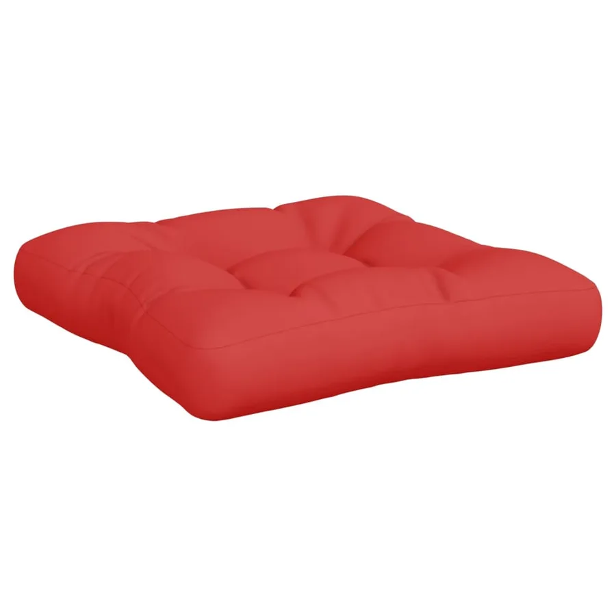 Coussins de palette lot de 3 rouge tissu - 6
