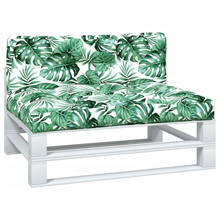 Coussins de palette lot de 2 motif de feuilles tissu - 3
