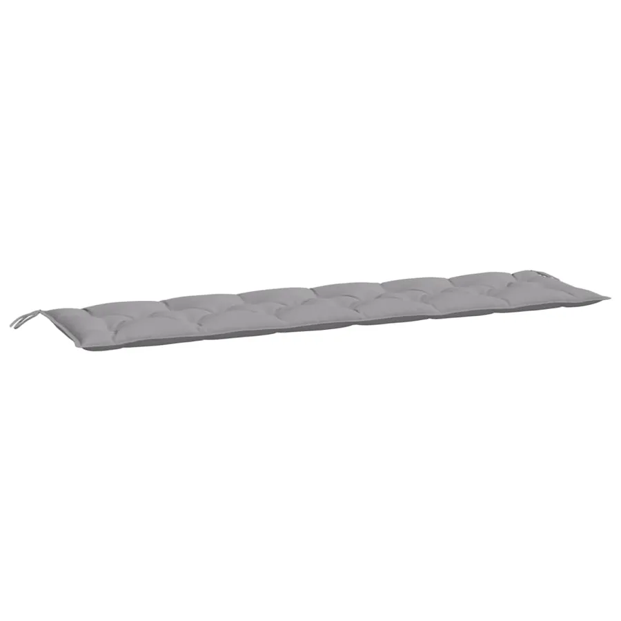 Coussins de banc jardin lot de 2 gris 200x50x7 cm tissu Oxford - 4
