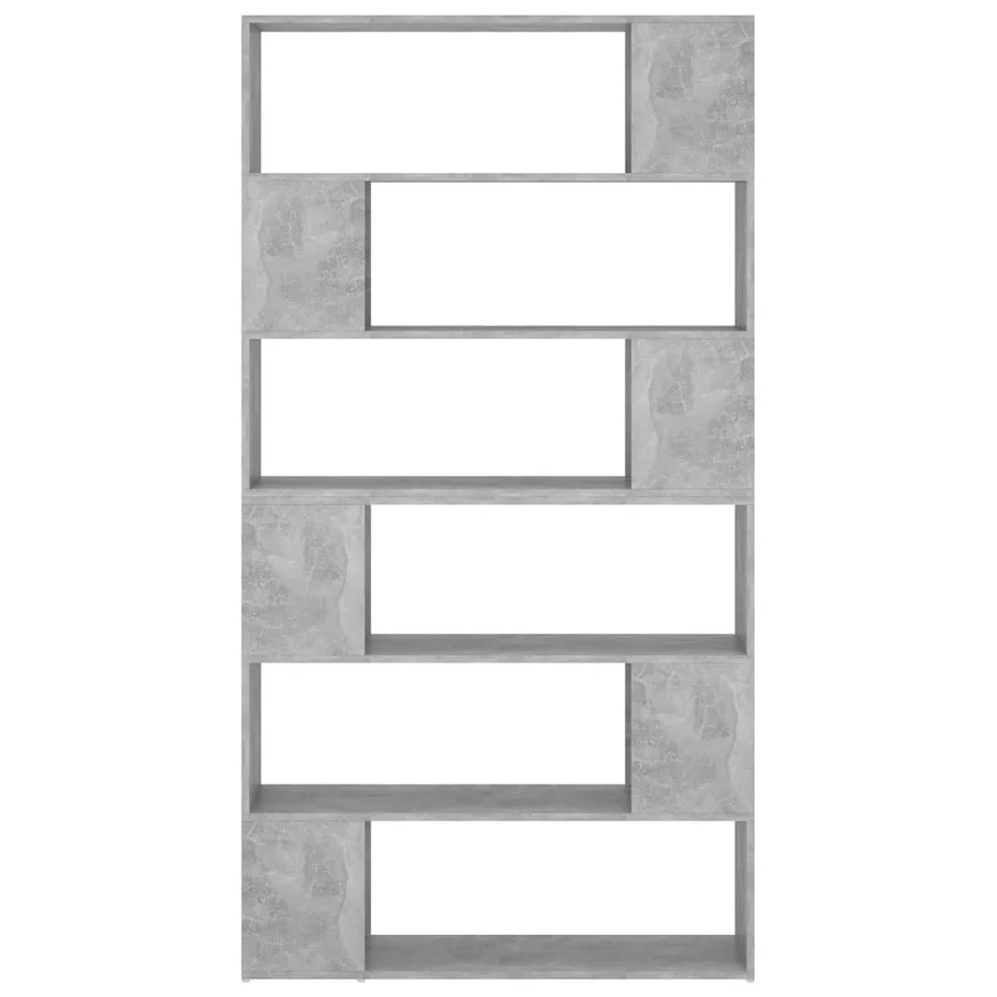 Bibliothèque/Séparateur de pièce Gris béton 100x24x188 cm - 5