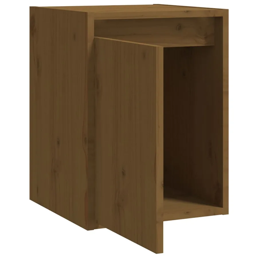 Armoires murales 2 pcs Marron miel 30x30x40 cm Pin massif - 6
