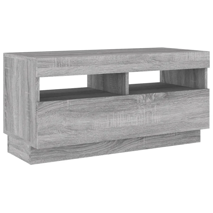 Ensemble de meubles TV avec lumières LED 2 pcs Sonoma gris - 10