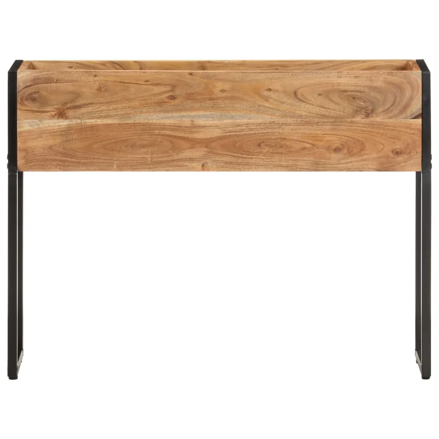 Jardinière 90x20x68 cm Bois massif d'acacia - 2