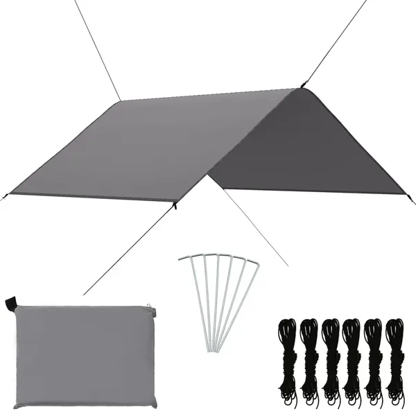 Bâche d'extérieur 3x2,85 m Gris