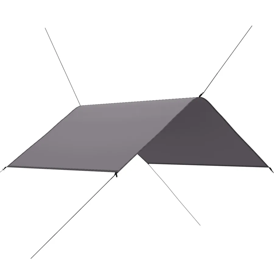 Bâche d'extérieur 3x2,85 m Gris - 2