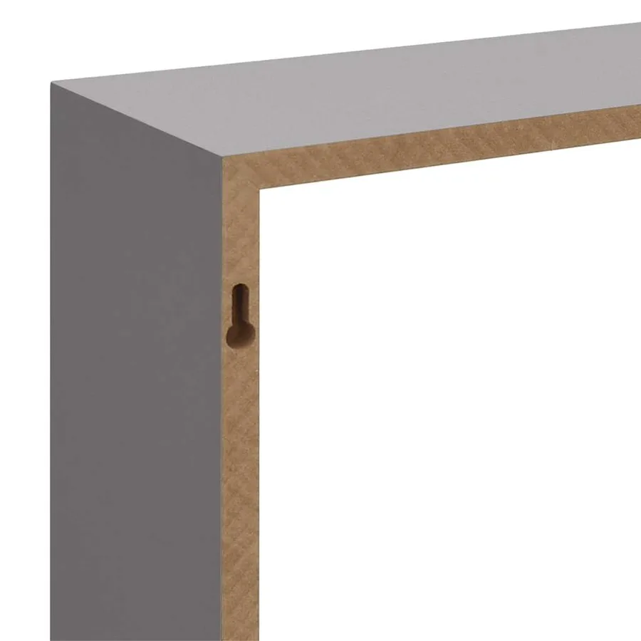 Étagères murales sous forme de cube 3 pcs Gris MDF - 9