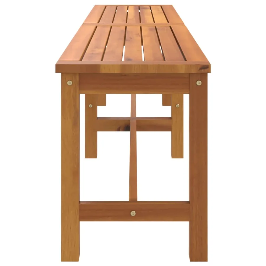 Banc de jardin 180x35x45 cm bois massif d'acacia - 4