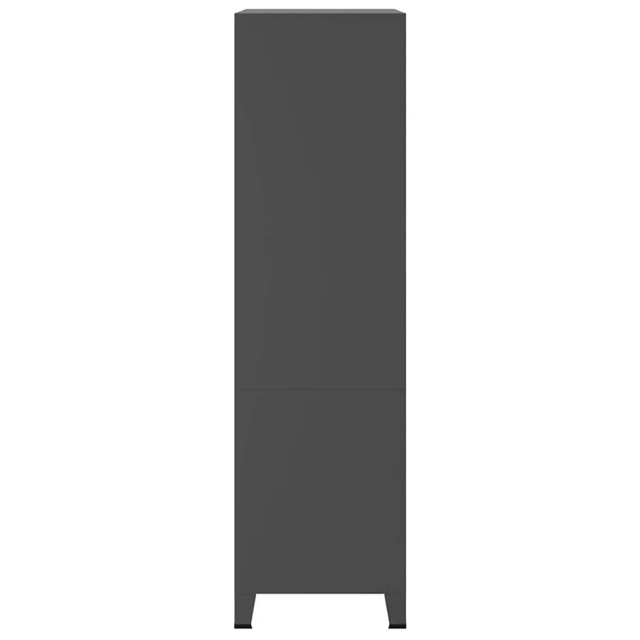 Garde-robe industrielle Anthracite 90x50x180 cm Métal - 5