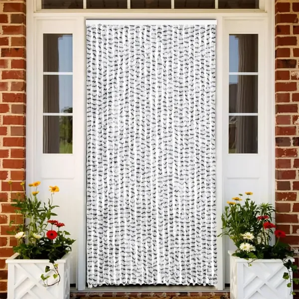 Moustiquaire Gris clair et gris foncé 100x220 cm Chenille