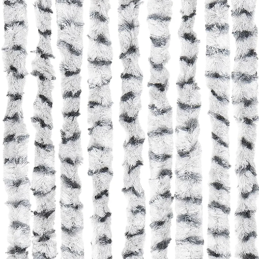 Moustiquaire Gris clair et gris foncé 100x220 cm Chenille - 6