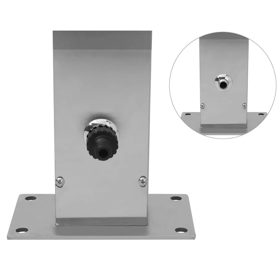 Douche d'extérieur Acier inoxydable Droit - 10