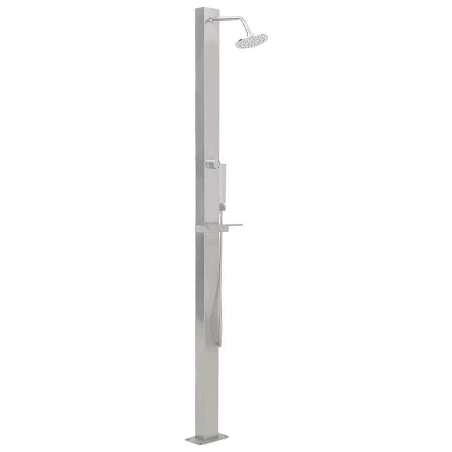 Douche d'extérieur Acier inoxydable Droit - 2