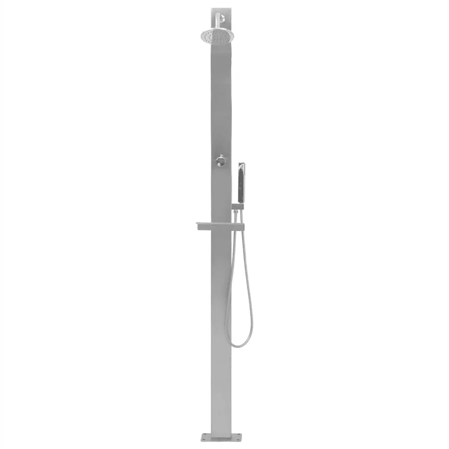 Douche d'extérieur Acier inoxydable Droit - 3
