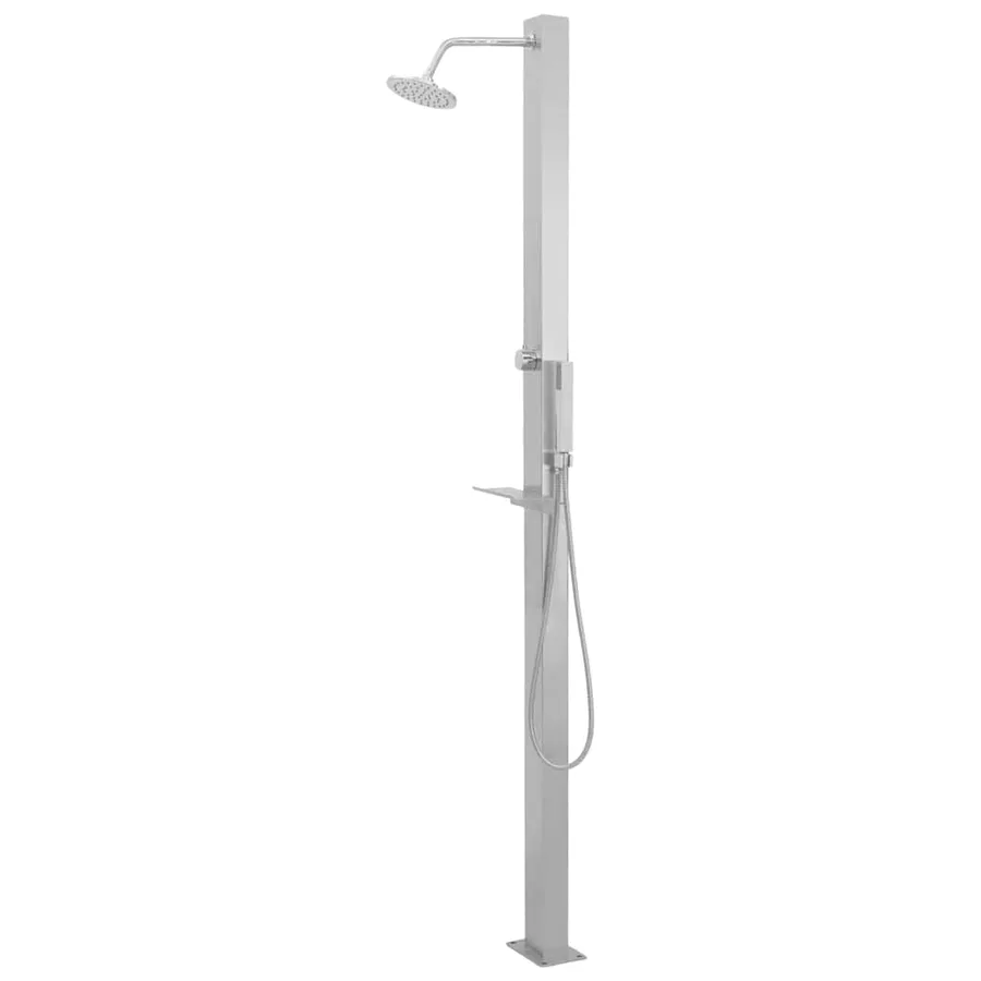 Douche d'extérieur Acier inoxydable Droit - 4