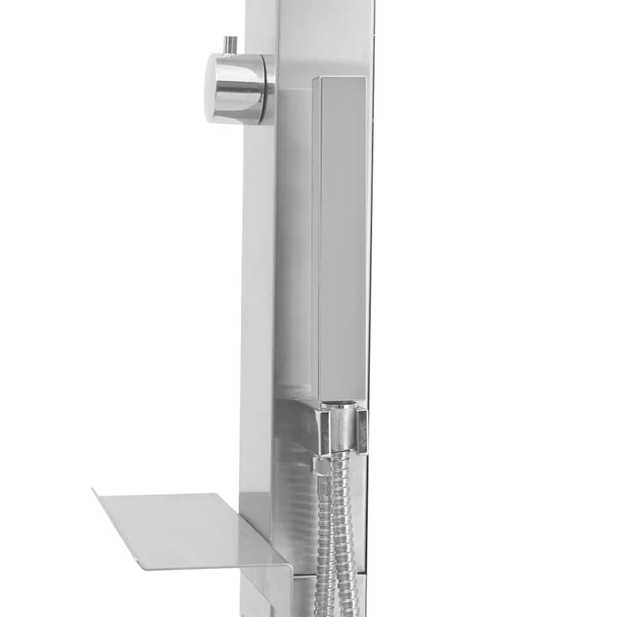Douche d'extérieur Acier inoxydable Droit - 8